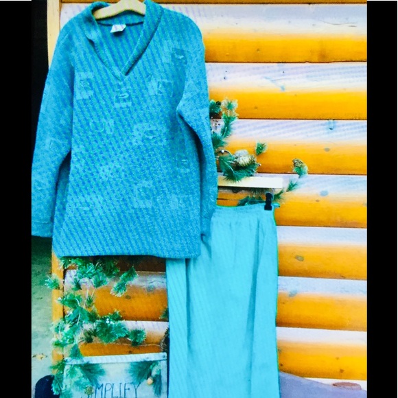 ⚠️ EUC Wool Crepe Vintage Green Bloomingdales Exclusive Wool  Dress sz 10 - Picture 8 of 16